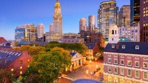 Været og temperatur i Massachusetts i juli 2025