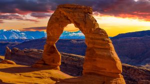 Været og temperatur i Arches National Park i april 2020