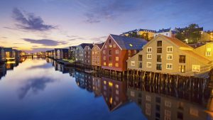 Været og temperatur i Trondheim i mai 2025