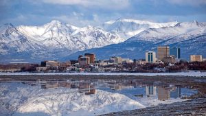 Været og temperatur i Anchorage i juli 2025