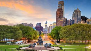 Philadelphia temperatur, klima og vær gjennom året