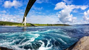 Saltstraumen temperatur, klima og vær gjennom året