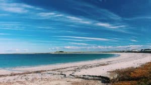 Været og temperatur i Tiree i februar 2019