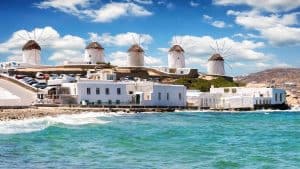 Mykonos temperatur, klima og vær gjennom året